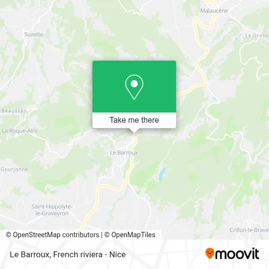 Le Barroux map