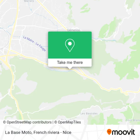 La Base Moto map