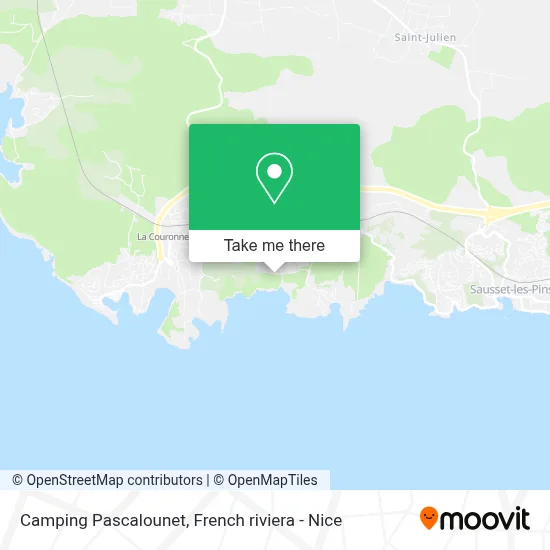 Camping Pascalounet map