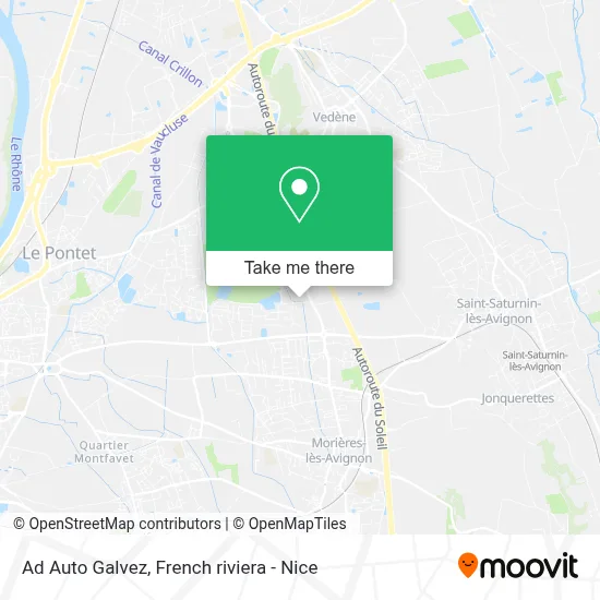Ad Auto Galvez map