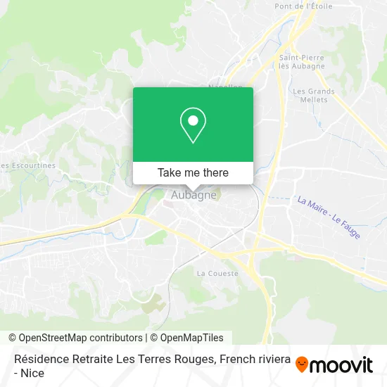 Mapa Résidence Retraite Les Terres Rouges