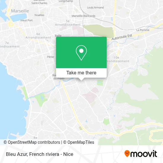 Bleu Azur map