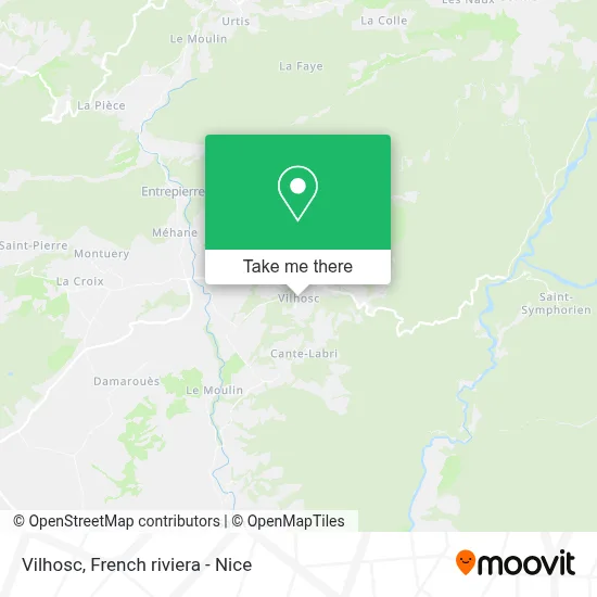 Vilhosc map