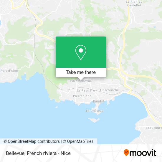 Bellevue map