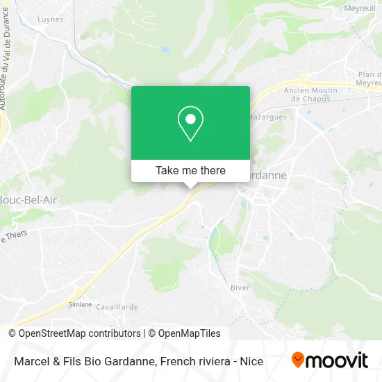 Marcel & Fils Bio Gardanne map