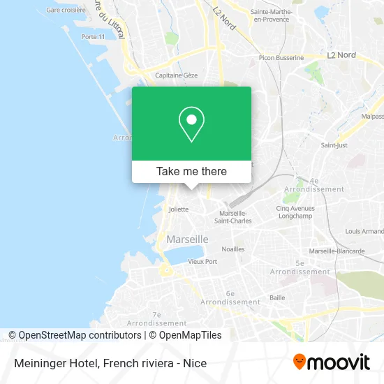 Meininger Hotel map