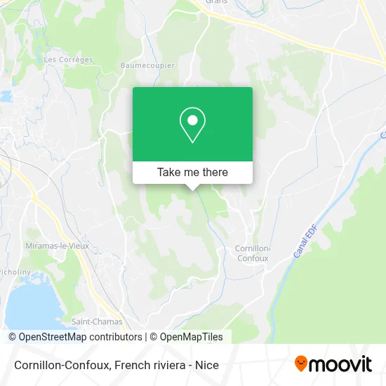 Cornillon-Confoux map