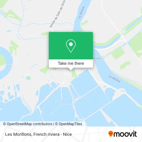 Les Morillons map