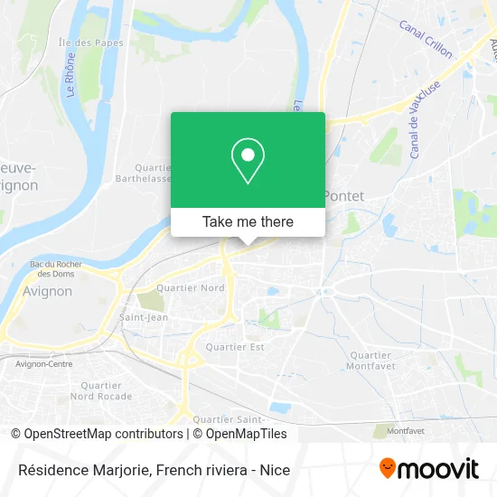 Résidence Marjorie map