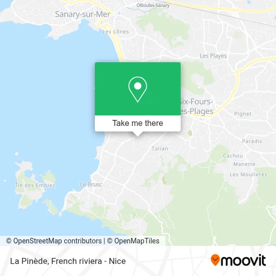 La Pinède map