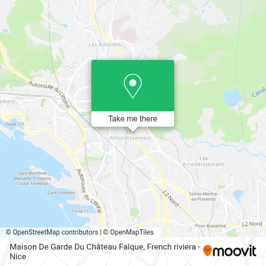 Maison De Garde Du Château Falque map