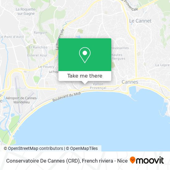 Mapa Conservatoire De Cannes (CRD)