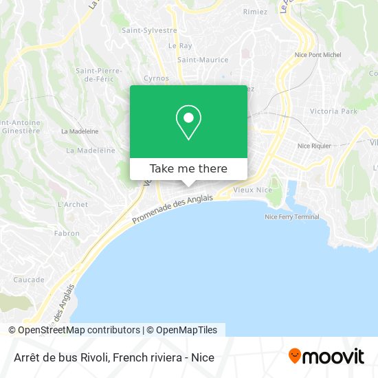 Arrêt de bus Rivoli map