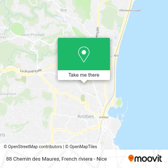 88 Chemin des Maures map