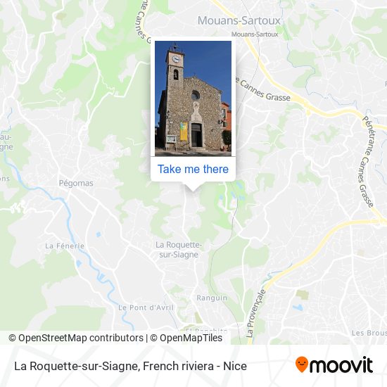 La Roquette-sur-Siagne map