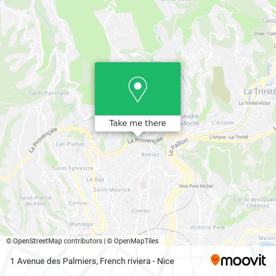 1 Avenue des Palmiers map