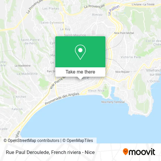 Mapa Rue Paul Deroulede