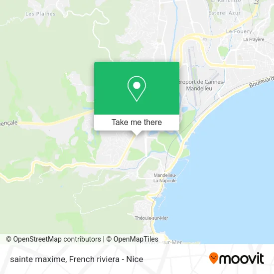 sainte maxime map