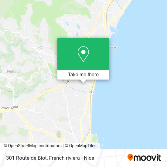 301 Route de Biot map