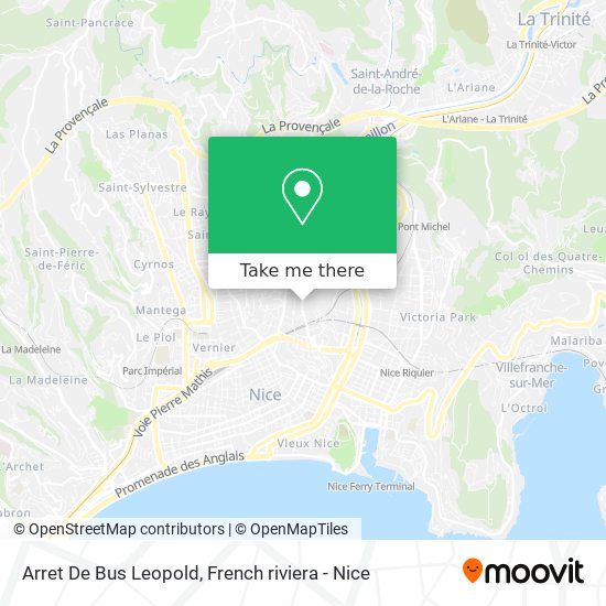 Arret De Bus Leopold map