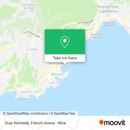 Quai Kennedy map