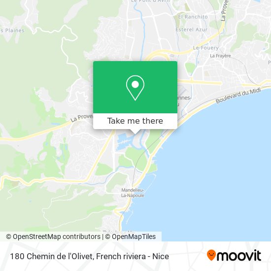 180 Chemin de l'Olivet map