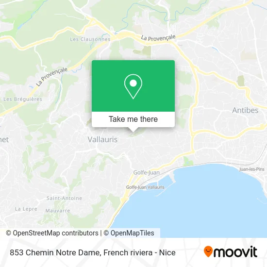 853 Chemin Notre Dame map