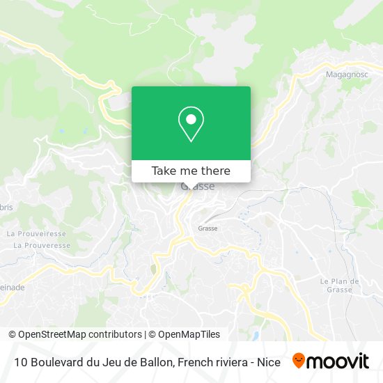 Mapa 10 Boulevard du Jeu de Ballon