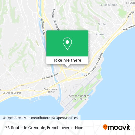 76 Route de Grenoble map