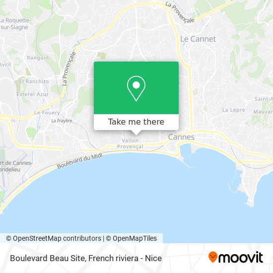 Mapa Boulevard Beau Site