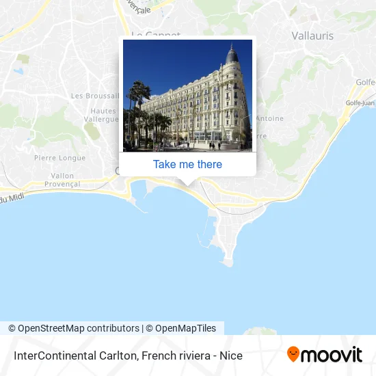 InterContinental Carlton map