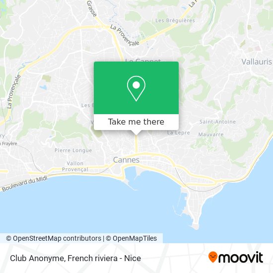 Club Anonyme map