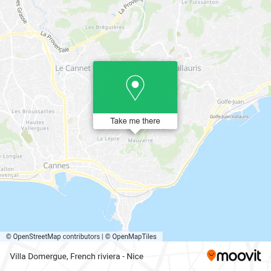 Villa Domergue map