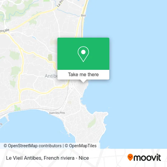 Le Vieil Antibes map