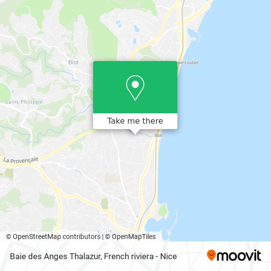 Baie des Anges Thalazur map