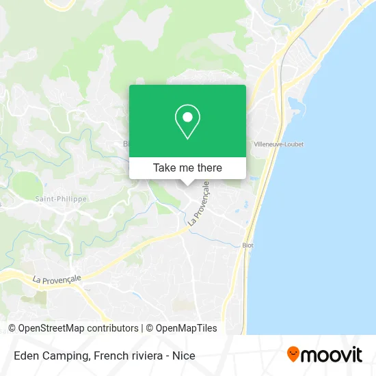 Camping Eden map