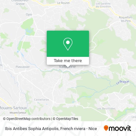 Ibis Antibes Sophia Antipolis map