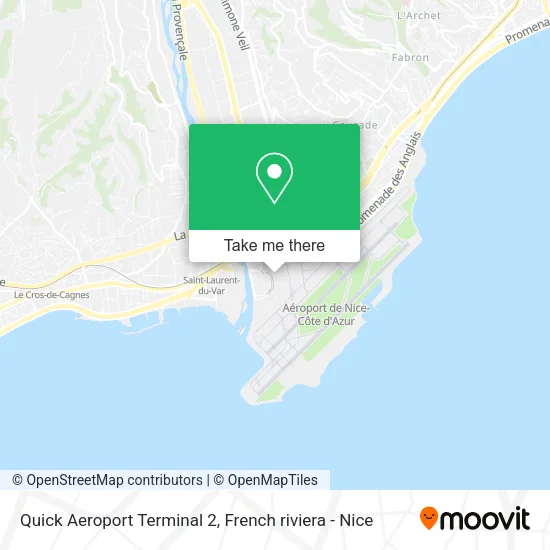 Quick Aeroport Terminal 2 map