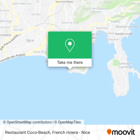 Restaurant Coco-Beach map