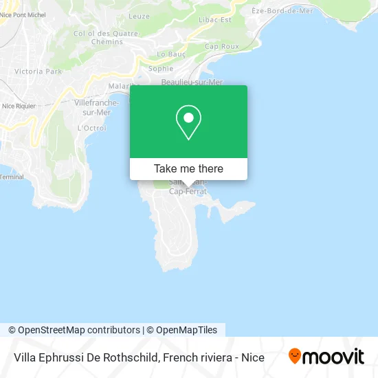 Villa Ephrussi De Rothschild map