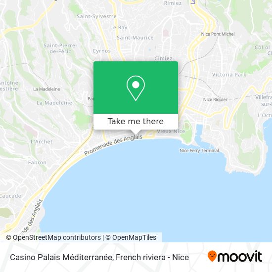 Mapa Casino Palais Méditerranée