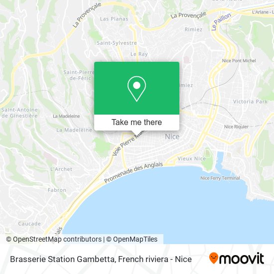 Mapa Brasserie Station Gambetta