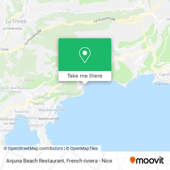 Anjuna Beach Restaurant map