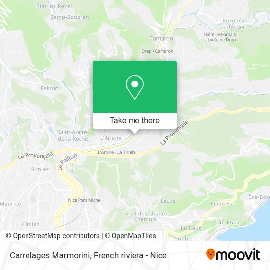 Carrelages Marmorini map