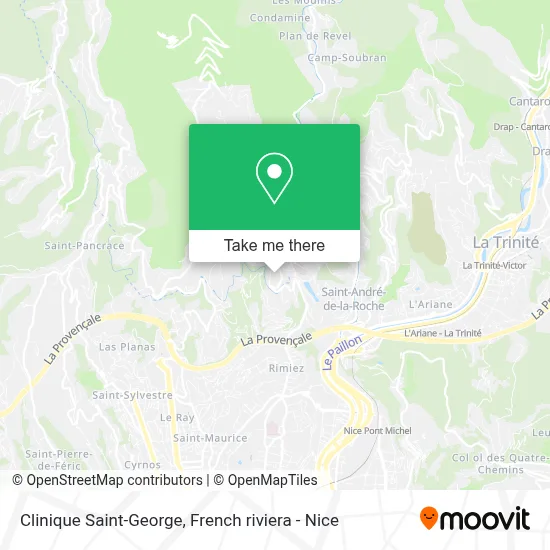 Clinique Saint-George map