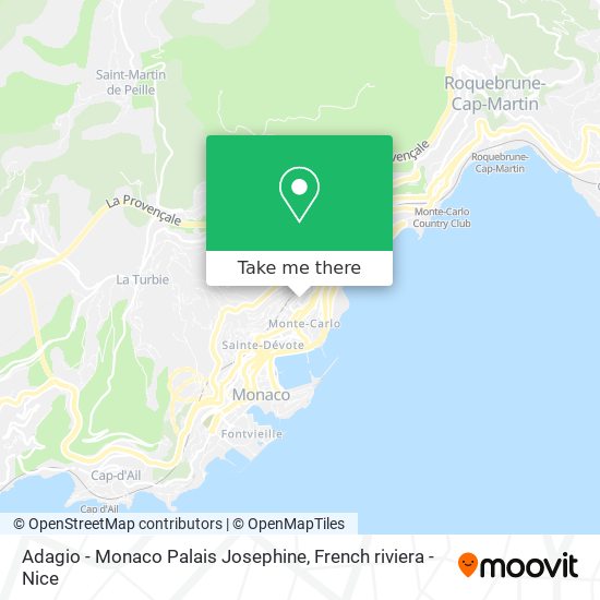 Adagio - Monaco Palais Josephine map