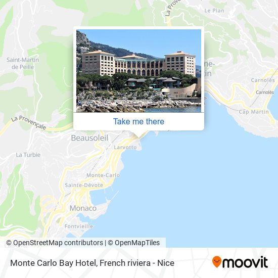 Mapa Monte Carlo Bay Hotel