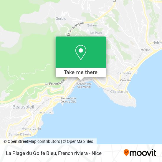 Mapa La Plage du Golfe Bleu