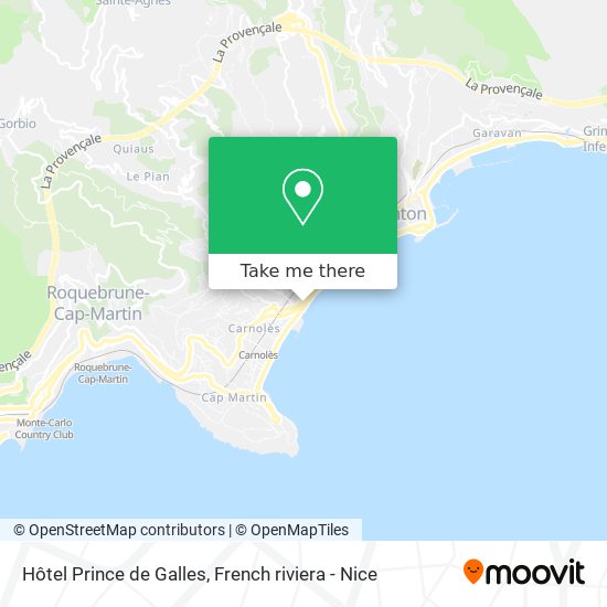 Hôtel Prince de Galles map