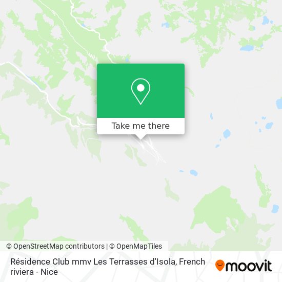 Résidence Club mmv Les Terrasses d'Isola map